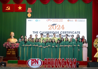 LỄ TRAO CHỨNG CHỈ CAMBRIDGE 2024 TẠI TRUNG TÂM NGOẠI NGỮ PHƯƠNG NAM - THÀNH CÔNG TỐT ĐẸP